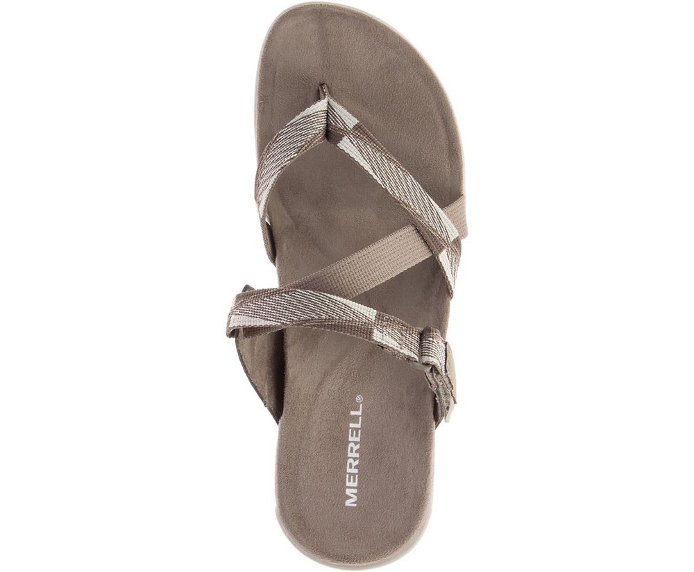 Merrell Sandaler Dame - District Mendi Thong - Grå - OBR916805